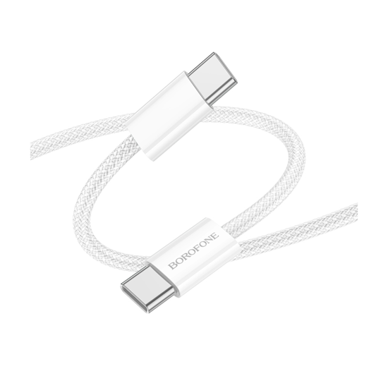 Picture of USB kabal 1m BOROFONE BX103 Original 60W charging data Type-C to Type-C white