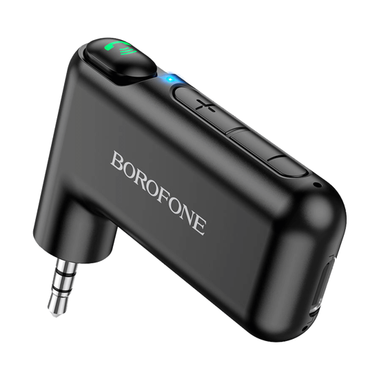 Picture of Bluetooth audio receiver BOROFONE BC35 Wideway car AUX black