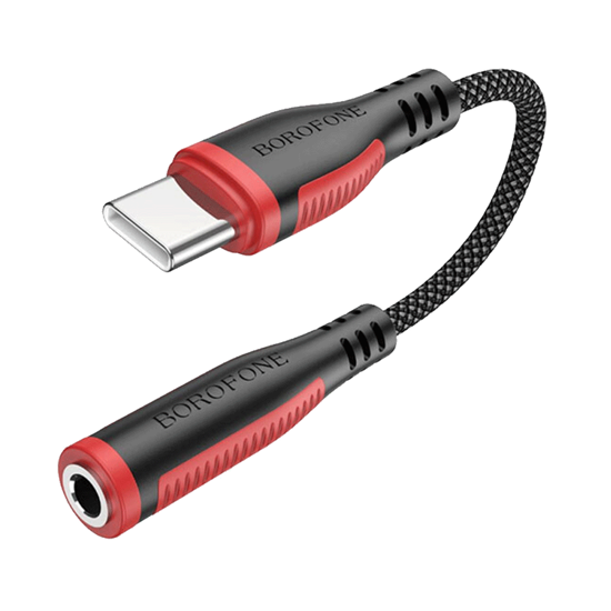 Picture of USB audio adapter Type-C to 3.5mm BOROFONE BV17 Digital Audio converter black