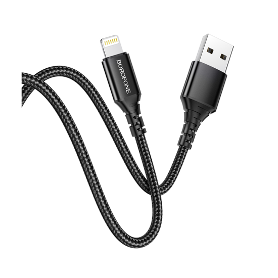 Picture of USB kabal 1m BOROFONE BX54 Ultra bright charging data iPhone/lightning black