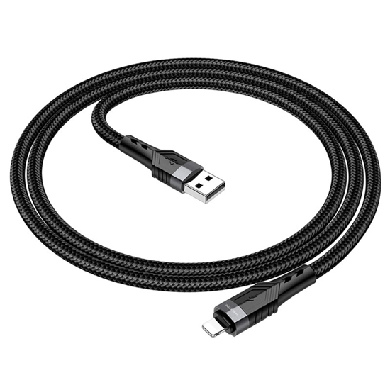 Picture of USB kabal BOROFONE BU35 iPhone/lightning Influence charging data cable black, 1,2m, 2,4A  