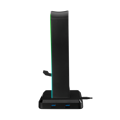 Picture of Postolje za slušalice gaming RAMPAGE RM-H77 X-BASE Black RGB Illuminated 4*USB Port Headphone Stand with Mouse Bungee Cord Holder
