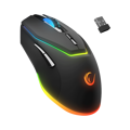Picture of Miš gaming RAMPAGE VORTEX M1 Wireless/Wired Black RGB LED Rechargeable Gaming Mouse