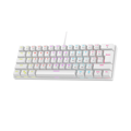 Picture of Tastatura gaming RAMPAGE PLOWER K60 White US Layout Wrist Support Blue Switch Gaming Keyboard