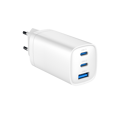 Picture of USB punjač 2xType-C + 1xUSB-A fast charger, 65W PD, white GEMBIRD, TA-UC-PDQC65-01-W