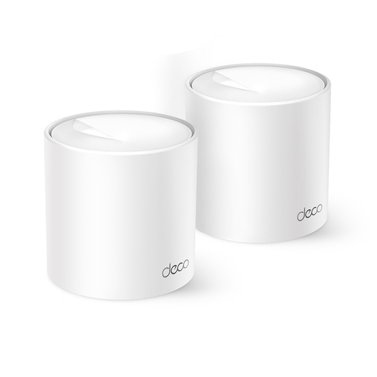 Picture of TP-Link Access Point Deco X10 (2-pack) AX1500 Whole Home Mesh Wi-Fi 6 System, 300 Mbps at 2.4 GHz + 1201 Mbps at 5 GHz,Internal Antennas, 2× Gigabit P