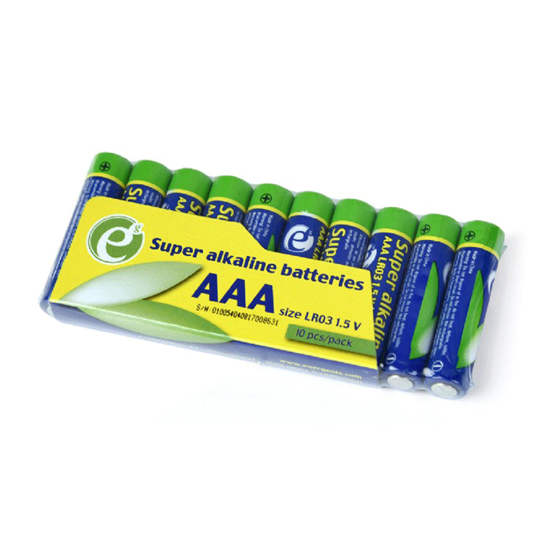 Picture of Baterije 10 kom Gembird Super alkaline AAA batteries, 10-pack EG-BA-AAASA-01