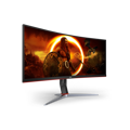 Picture of MONITOR AOC 34"" Gaming CU34G2XP 34” Curved VA, 21:9, 3440x1440, 180Hz, 1ms, 430 cd/m2, 4000:1, HDMI, DP, PbP, PiP, Ergonomic, Black-Red, VESA 3y