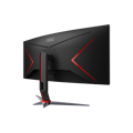 Picture of MONITOR AOC 34"" Gaming CU34G2XP 34” Curved VA, 21:9, 3440x1440, 180Hz, 1ms, 430 cd/m2, 4000:1, HDMI, DP, PbP, PiP, Ergonomic, Black-Red, VESA 3y