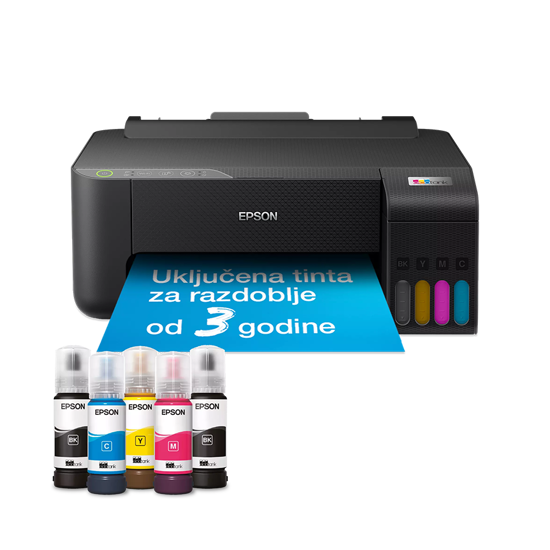 Picture of Printer Epson EcoTank L1270 33str/min BW. 15str/min Color, Rezolucija ispisa 5.760 x 1.440 dpi. USB+WiFi+WiFi Direct