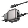 Picture of USB punjač sa kablom 1m USB to Type-C BOROFONE BAS51A Absolute dual-port charger set Type-C black