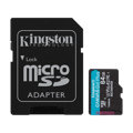 Picture of Micro SDXC card Kingston 64GB Canvas GoPlus Gen.4 200MB/s A2 U3 V30 Card + Adapter SDCG4/64GB 