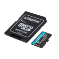 Picture of Micro SDXC card Kingston 64GB Canvas GoPlus Gen.4 200MB/s A2 U3 V30 Card + Adapter SDCG4/64GB 