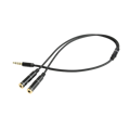 Picture of GEMBIRD audio adapter za slušalice 3,5mm 4pin to 2x 3,5 mm 3pin (mic/slušalice), 20cm CCA-417M