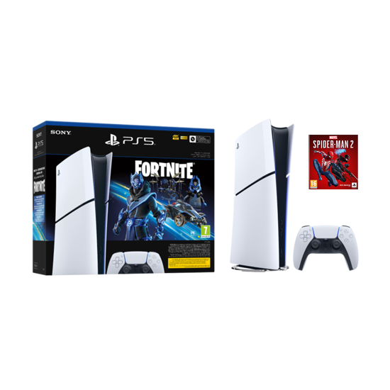 Picture of PlayStation 5 Slim Digital Edition D chassis+Fortnite VCH+Marvel"s Spider-Man 2 St. E. VCH 1000045170MSM2