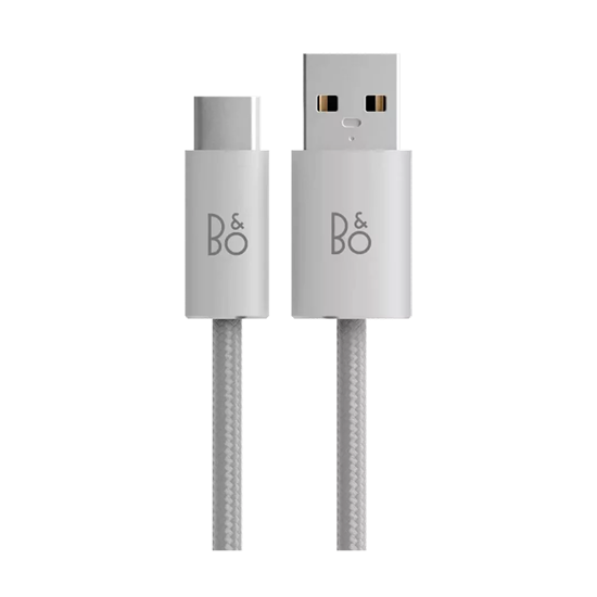 Picture of USB-C Cable, 2m, Fabric White (1 pack -  8 pcs)
