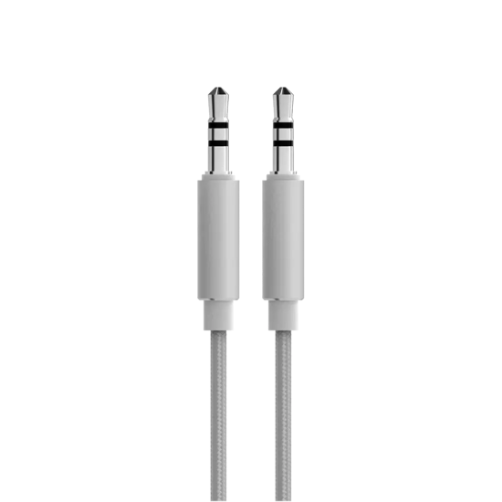 Picture of Fabric audio cable Grey Mist