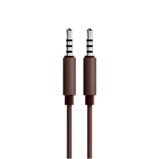 Picture of Fabric audio cable Chestnut