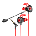 Picture of Slušalice sa mikrofonom gaming RAMPAGE RM-K36 PROUD 3.5mm Gaming Red In-Ear Headphone, dual Mic, Detachable long mic, 35238