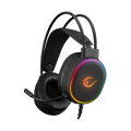 Picture of Slušalice sa mikrofonom gaming RAMPAGE ROGUE BLACK USB RGB Led Gaming Headset with Long flexible Microphone. In Line Control, 36162