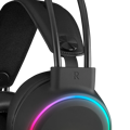 Picture of Slušalice sa mikrofonom gaming RAMPAGE ROGUE BLACK USB RGB Led Gaming Headset with Long flexible Microphone. In Line Control, 36162