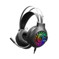 Picture of Slušalice sa mikrofonom gaming  RAMPAGE RM-K44 ZENGIBAR Black 7.1 Surround RGB Light Effect Gaming Headset with Flexivle long Microphone, 35129