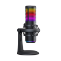Picture of Mikrofon gaming RAMPAGE Bemol RGB Black Microphone with Shock Mount and Pop Filter for Gaming, Streaming, Podcasts, 41147