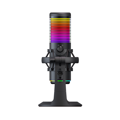 Picture of Mikrofon gaming RAMPAGE Bemol RGB Black Microphone with Shock Mount and Pop Filter for Gaming, Streaming, Podcasts, 41147