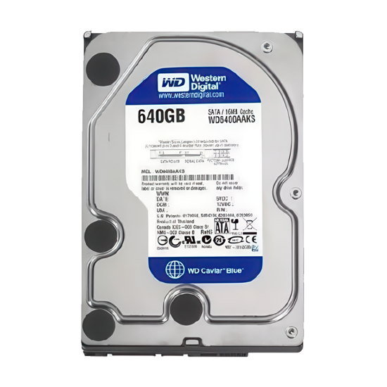 Picture of HDD 640GB SATA2 WD6400AAKS-P 16MB Pull 7200RPM Caviar Blue,12mjeseci garancija
