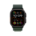 Picture of Apple Watch Ultra 2 49mm Black Titanium Case with Dark Green Alpine Loop MX4R3QA/A