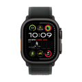 Picture of Apple Watch Ultra 2 49mm Black Titanium Case with Black Trail Loop MX4U3QA/A