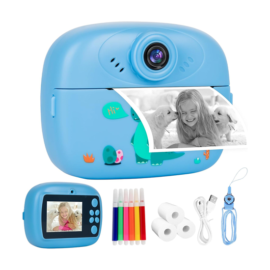 Picture of Dječija kamera sa printerom K8000 32GB micro sd kartica, blue