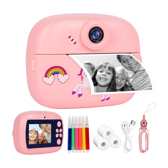Picture of Dječija kamera sa printerom K8000 32GB micro sd kartica, pink