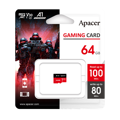Picture of Micro SD card Apacer Gaming microSDXC 64GB AP64GMCSX10U7-RAGC