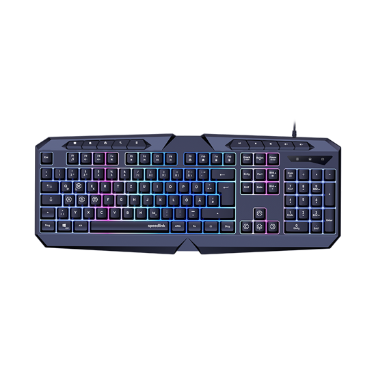 Picture of Tastatura SPEEDLINK LUDICIUM RGB Rainbow Gaming Keyboard, black - US Layout, SL-670004-BK-US