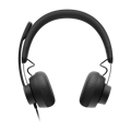 Picture of Slušalice sa mikrofonom Logitech Zone Wired MSFT Teams USB black MICROSOFT CERTIFIED, USB-C, USB-A adapter included, 981-000870