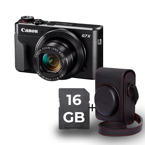 Picture of Fotoaparat CANON G7X Mark II Black Premium Kit