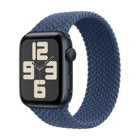 Picture of Apple Watch SE 2024 44mm ALUMINUM CASE WITH DENIM SPORT BAND MXER3 