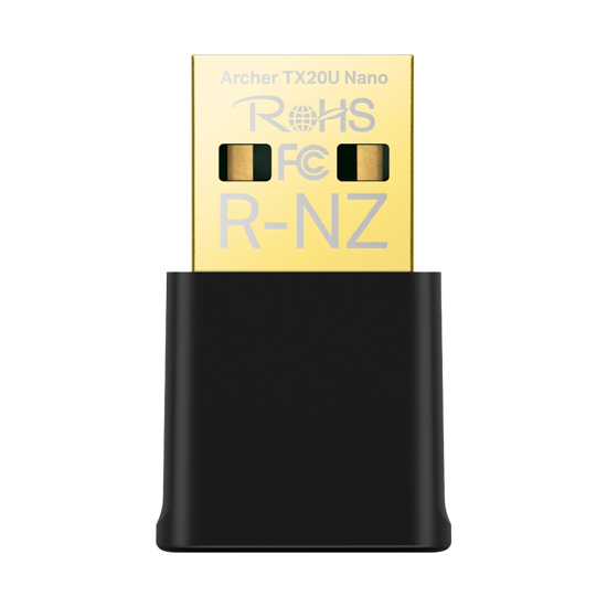 Picture of TP-Link ARCHER-TX20U-NANO AX1800 Nano Dual Band Wi-Fi 6 USB Adapter, 1201 Mbps at 5 GHz + 574 Mbps at 2.4 GHz, 2xInternal Antennas, USB 2.0, MU-MIMO