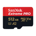 Picture of Micro SD SanDisk Extreme Pro 512GB 200MB/s A2  + SD adapter SDSQXCD-512G-GN6MA