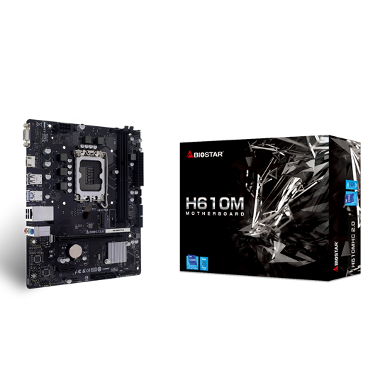 Picture of MB BIOSTAR H610MHC 2.0, mATX, Soc 1700, DDR4, M.2, LAN, HDMI, VGA