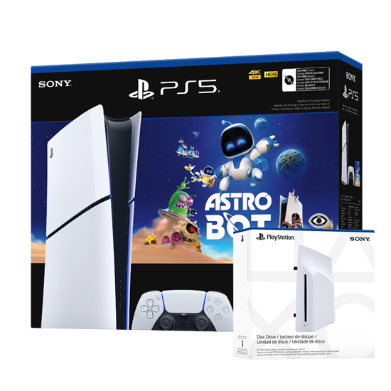 Picture of PlayStation 5 Slim Digital Edition D chassis + Playstation Disc drive+ Astro Bot VCH 1000044336V2