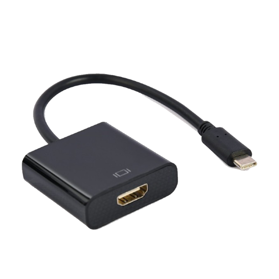 Picture of USB adapter Type-C to HDMI adapter 4K@30Hz, 15 cm, black, GEMBIRD, A-CM-HDMIF-03
