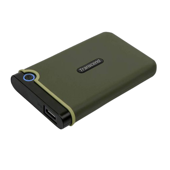 Picture of EXT.HDD 2TB Transcend 3.1 Gen 1 StoreJet 25M3G SJ25M3G Rugged External Hard Drive TS2TSJ25M3G Military Green
