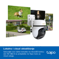 Picture of TP-Link Tapo C530WS Outdoor Pan/Tilt Security Wi-Fi Camera, 3K 5MP (2880x1620), 2.4 GHz, 2 x External Antennas, 1 x Ethernet Port, TAPO-C530WS