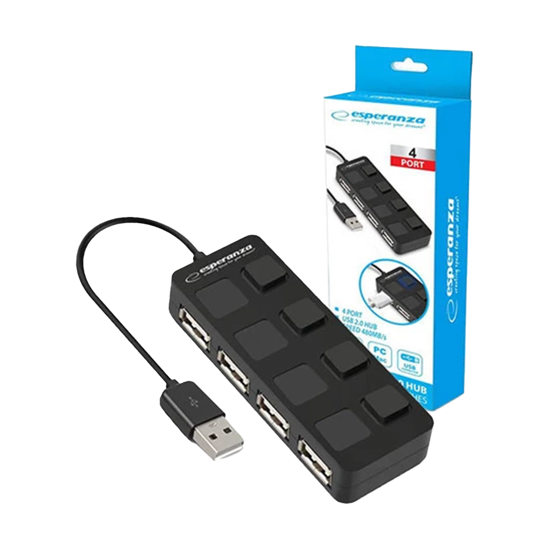 Picture of USB HUB ESPERANZA, 4 PORT USB 2.0 EA161