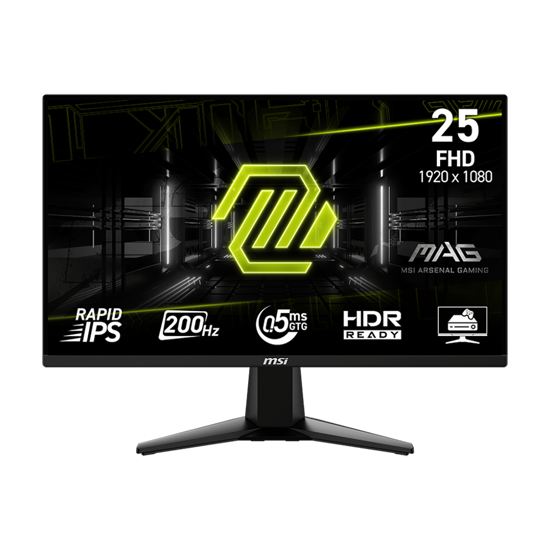 Picture of MONITOR MSI MAG  25" 255F E20 FHD IPS 200HZ GAMING 