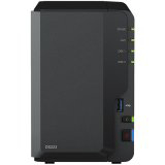 Picture of x( DS223 )Synology DiskStation DS223, Tower, 2-bays 3.5"" SATA HDD/SSD, CPU 4-core 1.7 GHz, 2 GB DDR