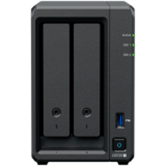 Picture of x( DS725PLUS )Synology DS725+, Tower, 2-Bays 3.5"" SATA HDD/SSD, 2 x M.2 2280 NVMe SSD, CPU AMD Ryze