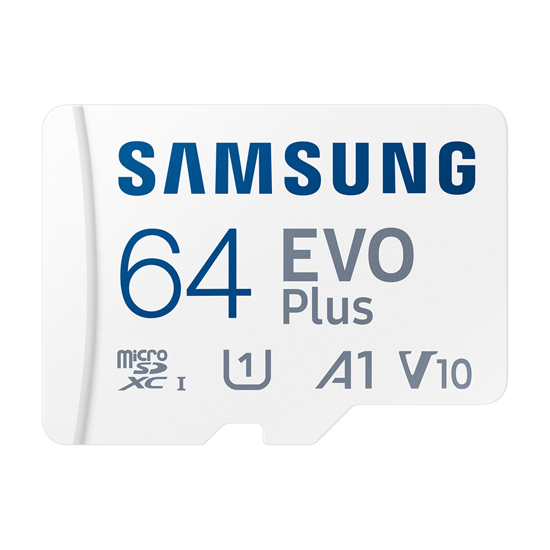 Picture of Micro SD card Samsung 64GB EVO Plus MB-MC64SA/EU Read : up to 160MB/s Write